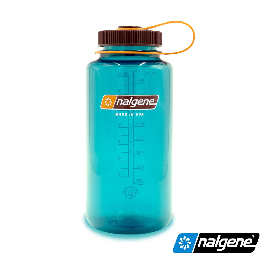 Nalgene  2020-2132 1000cc 寬嘴水壺 青綠色(Sustain)(登山健行水瓶/兒童水壺)