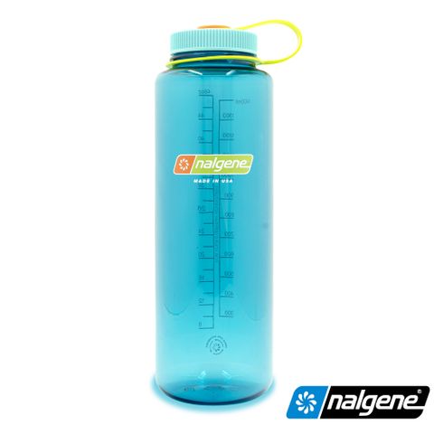 Nalgene 2020-0748 1500cc 寬嘴水壺 蔚藍色(Sustain) (登山健行露營運動水瓶/)