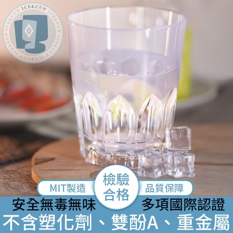 【ICE&CUP】歐美熱銷台灣製造 冰鑽經典王冠水杯 白/470ml