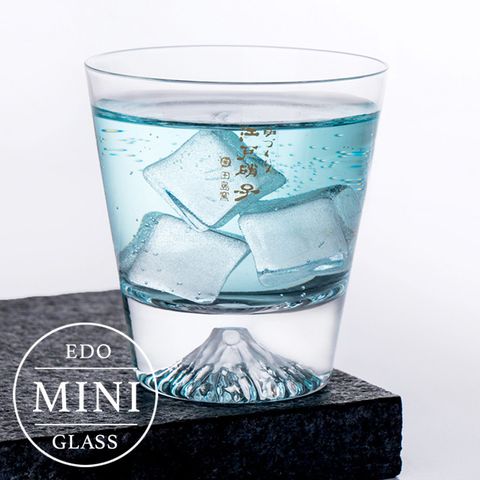 【田島硝子】日本手工吹製富士山杯 mini經典款 威士忌杯 酒杯 玻璃杯 隨飲料變色 (TG20-015-MR)