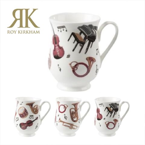 英國 Roy kirkham CONCERT交響樂系列-320ml骨瓷牛奶杯 咖啡杯 茶杯 骨瓷杯 馬克杯