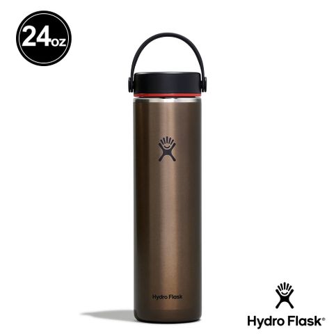 Hydro Flask 24oz/709ml 輕量寬口提環保溫瓶 曜石黑