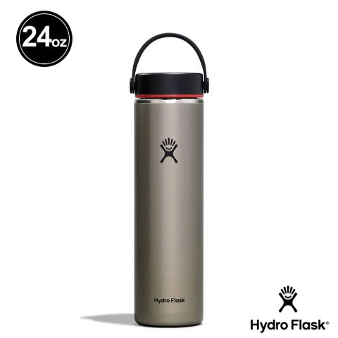 Hydro Flask  24oz/709ml 輕量寬口提環保溫瓶 板岩灰