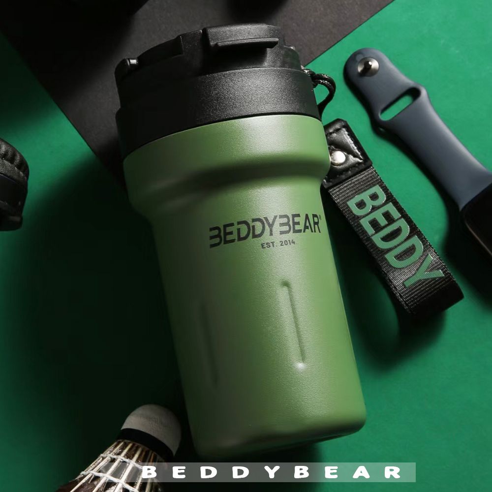 BEDDY BEAR BEDDYBEAR 杯具熊 戶外隨手保溫杯 316不鏽鋼吸管杯 咖啡杯 直飲保溫杯520ml