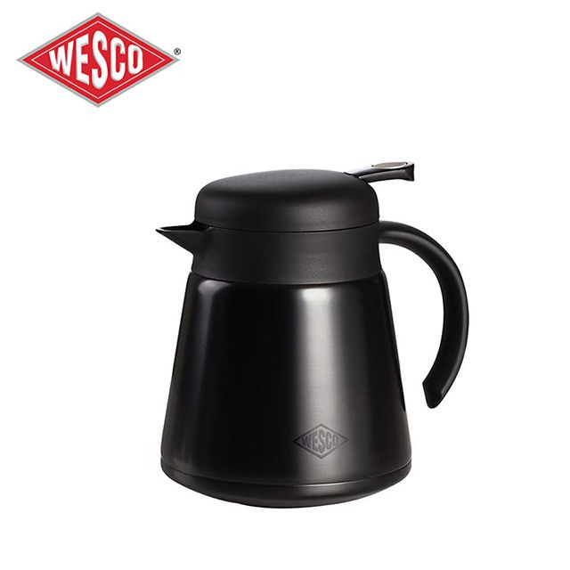 WESCO 不鏽鋼琺瑯保溫壺750ml-極簡黑