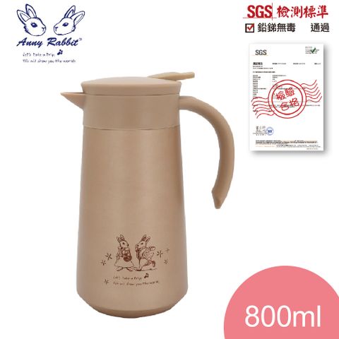 安妮兔 內膽304真空保溫壺800ml H-A073