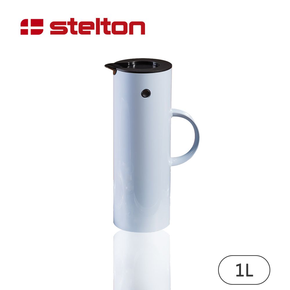 Stelton 啄木鳥真空保溫壺-雲朵藍-1L