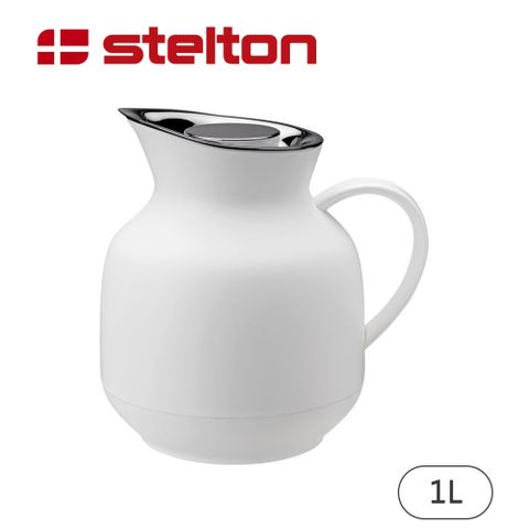 【Stelton】Amphora真空保溫茶壺-白色-1L