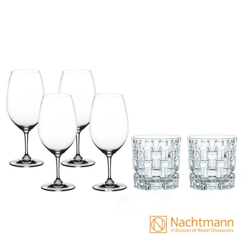 ❤️ 新品到貨 ❤️【Nachtmann】巴莎諾瓦威士忌杯+波爾多紅酒杯6件組