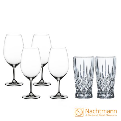 ❤️ 新品到貨 ❤️ 【Nachtmann】貴族長飲杯+波爾多紅酒杯6件組