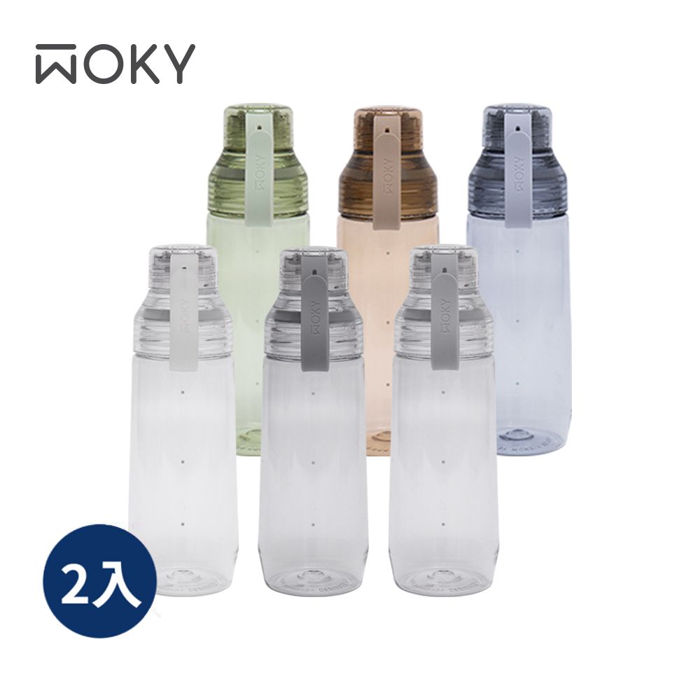 WOKY 沃廚 ECOZEN 透明瓶600ml-2入組