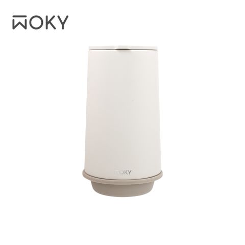 WOKY 沃廚 360輕芯鈦瓷易潔層單蓋保溫杯500ml(帽子杯-附密封蓋)-橡白