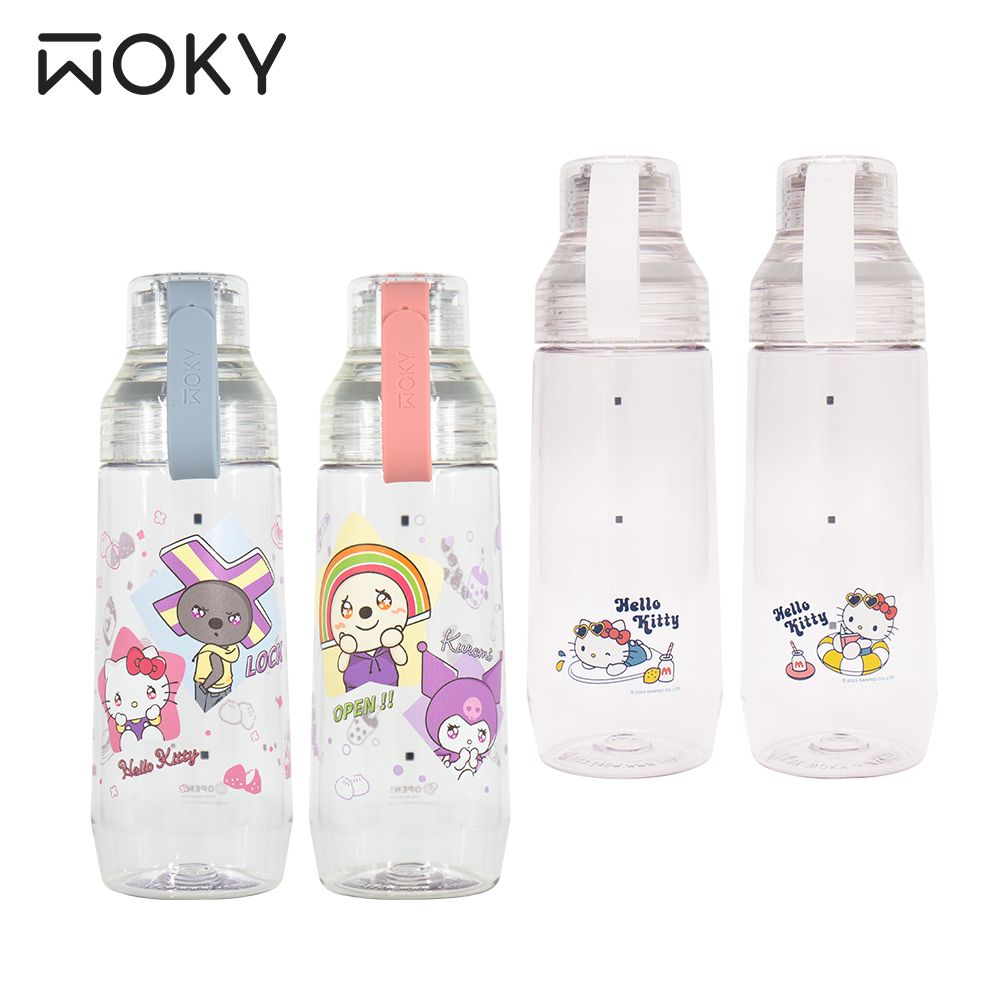 WOKY 沃廚 三麗鷗聯名 ECOZEN 透明瓶600ml