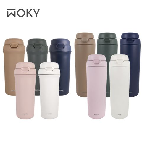 WOKY 沃廚 All-P輕芯鈦瓷雙飲保溫瓶500ml+780ml