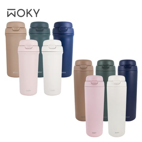 WOKY 沃廚 All-P輕芯鈦瓷雙飲保溫瓶500ml+780ml