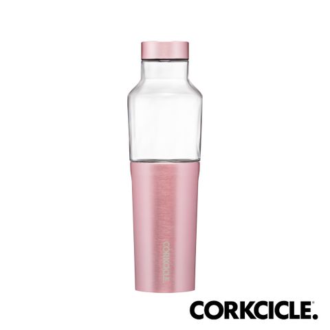 美國CORKCICLE Unicorn Metallic系列玻璃易口瓶600ml-玫瑰金