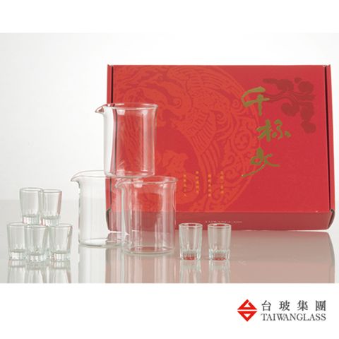 【台灣玻璃】千杯少酒杯組 (15入/盒)