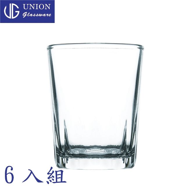 賀眾牌 泰國UNION底摺邊玻璃烈酒杯54cc-六入組