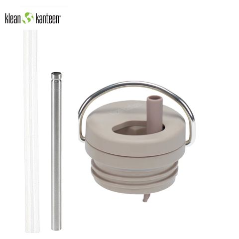 Klean Kanteen TKWide旋轉吸管蓋組-淺棕