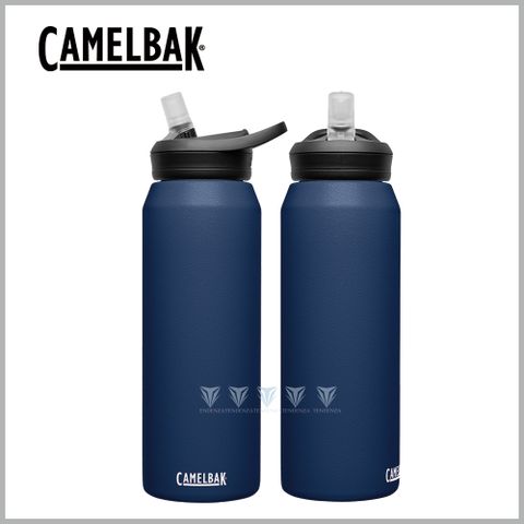 CamelBak 【美國】CB1650401001 - 1000ml eddy+多水吸管保冰/溫水瓶 海軍藍