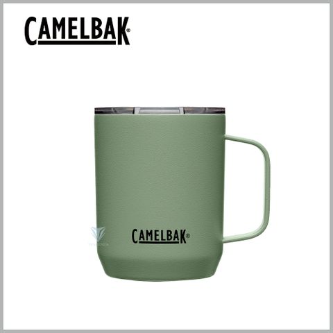 【美國CamelBak】CB2393301035 - 350ml Camp Mug 不鏽鋼露營保溫馬克杯(保冰)-灰綠