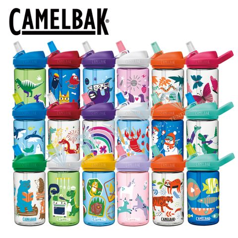 贈防塵蓋CamelBak 400ml eddy+ kids兒童吸管運動水瓶