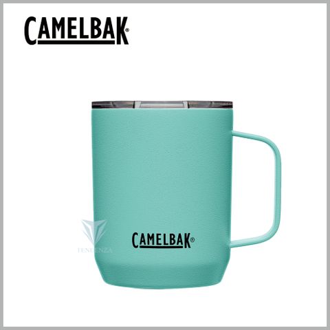 【美國CamelBak】350ml Camp Mug 不鏽鋼露營保溫馬克杯(保冰)-冰綠