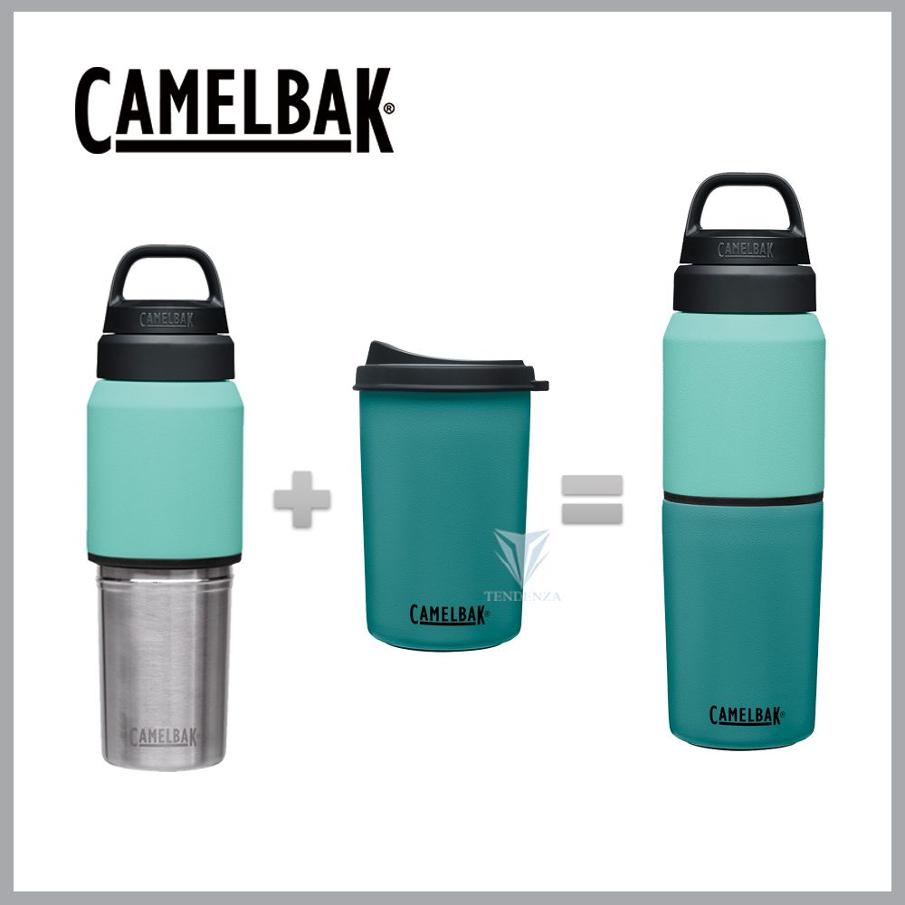 CamelBak 【美國】500ml MultiBev 二合一不鏽鋼隨行保溫瓶(保冰)-地中海藍