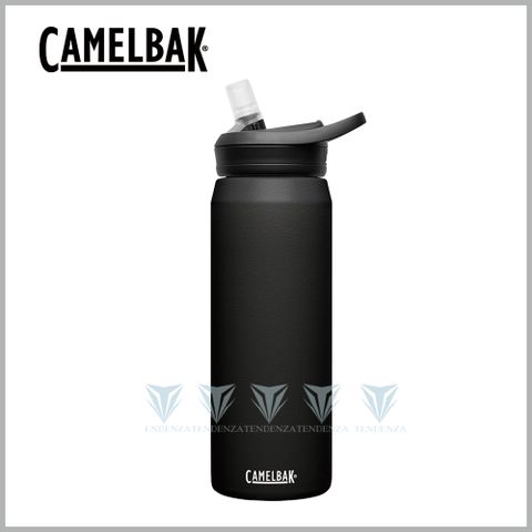 CamelBak 【美國】750ml eddy+多水吸管保冰/溫水瓶 濃黑