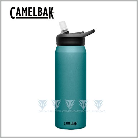 下單9折加贈防塵蓋【美國CamelBak】750ml eddy+多水吸管保冰/溫水瓶 潟湖藍