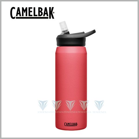 下單9折加贈防塵蓋【美國CamelBak】750ml eddy+多水吸管保冰/溫水瓶 野莓橘