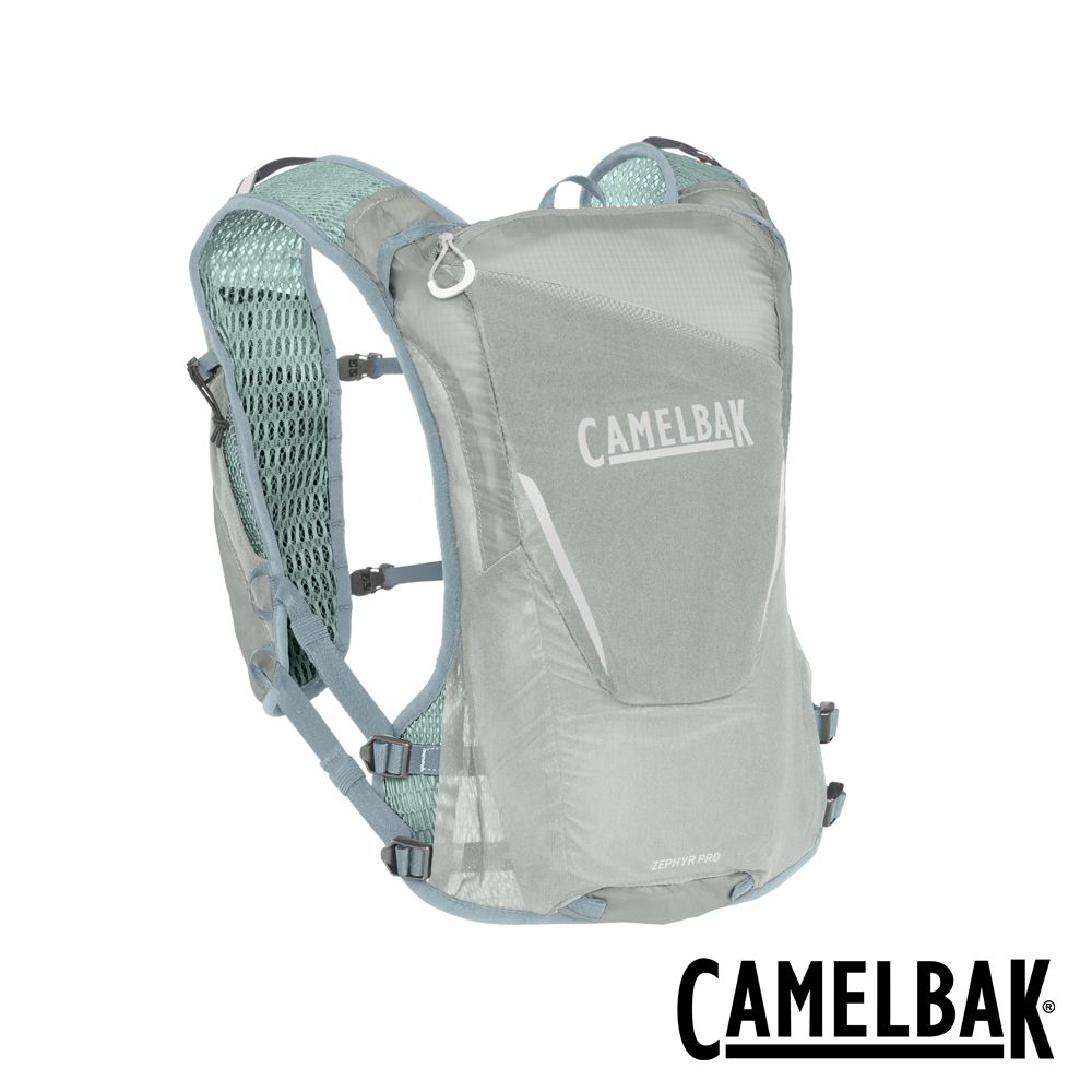 CamelBak Zephyr Pro12 極限越野水袋背心(附0.5L軟水瓶2個) 灰綠