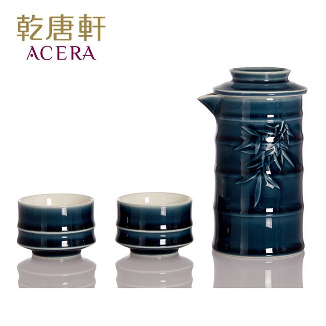 ACERA 乾唐軒 《活瓷》竹君子泡茶器 / 一壺+二杯 / 礦藍