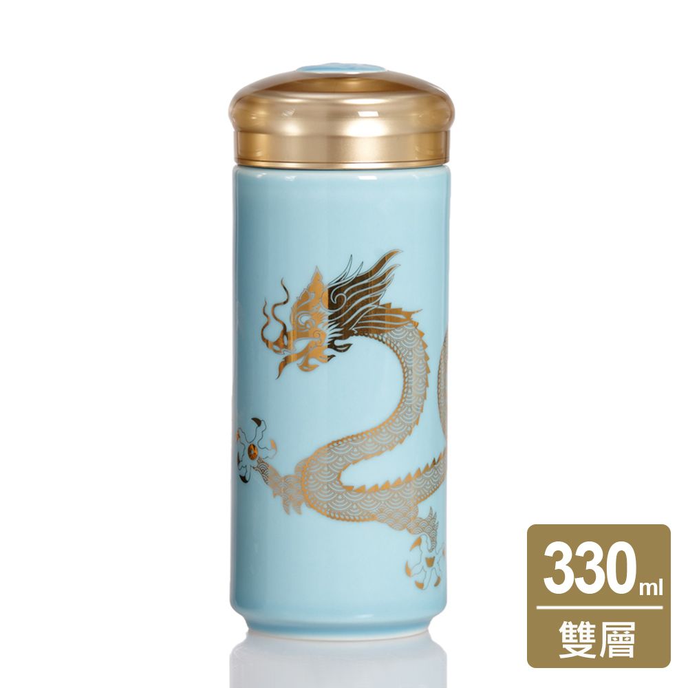 ACERA 乾唐軒 鴻運金龍隨身杯 / 大 / 雙層 / 4色 330ml