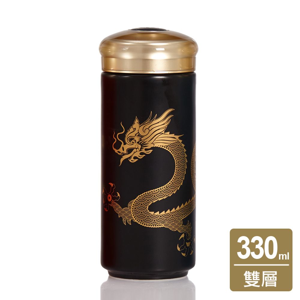 ACERA 乾唐軒 鴻運金龍隨身杯 / 大 / 雙層 / 4色 330ml