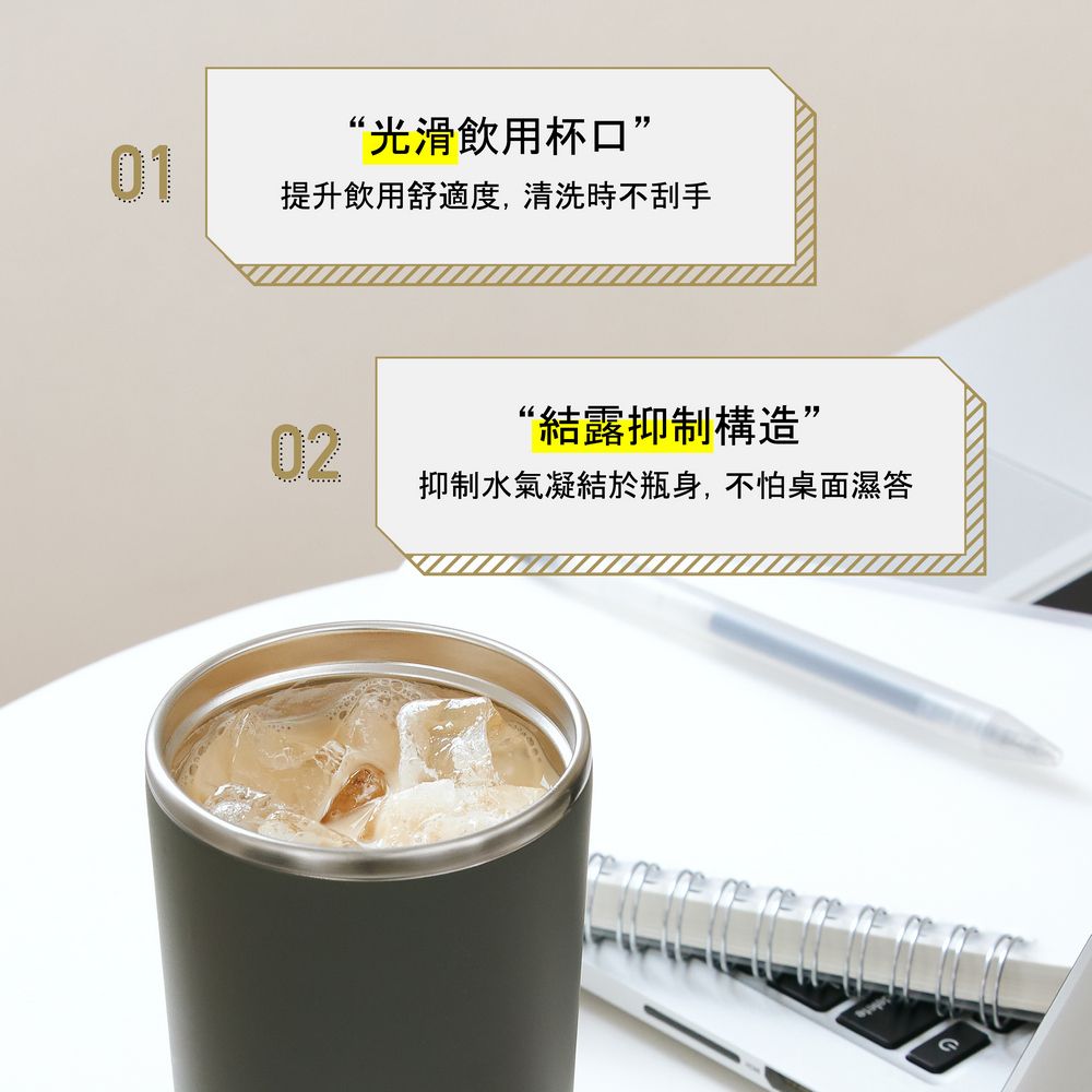 ZOJIRUSHI 象印 不鏽鋼 一體式杯蓋隨行把手 隨行保溫杯-400ml(SX-JA40)