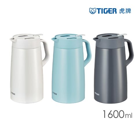 TIGER 虎牌 北歐風提倒式不鏽鋼保溫保冷壺1.6L(PWO-A160)