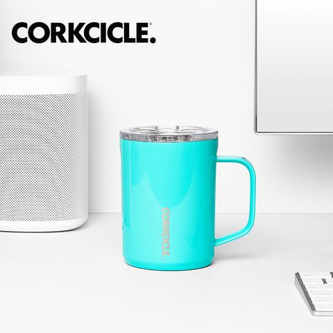 酷仕客CORKCICLE【經典系列】三層真空咖啡杯475ml-土耳其藍