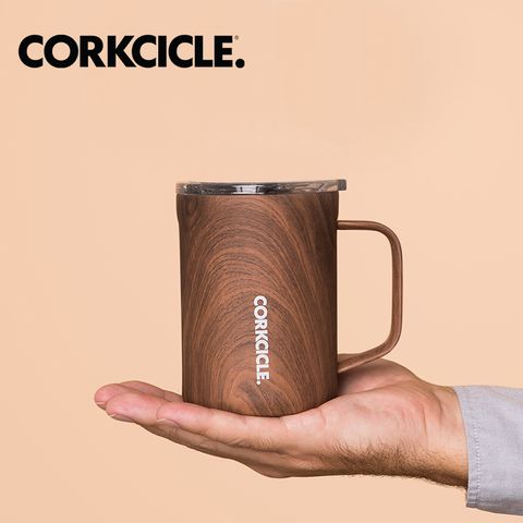 酷仕客CORKCICLE【純粹系列】三層真空咖啡杯475ml-胡桃木