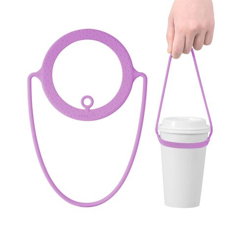 Bone / Cup Tie 環保杯綁 飲料提袋 - 簡約款 - 淺紫
