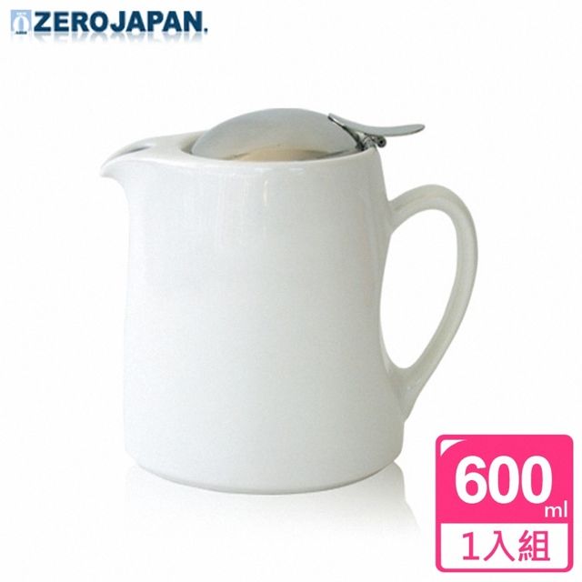 ZERO JAPAN  時尚冷熱陶瓷壺(白)600cc