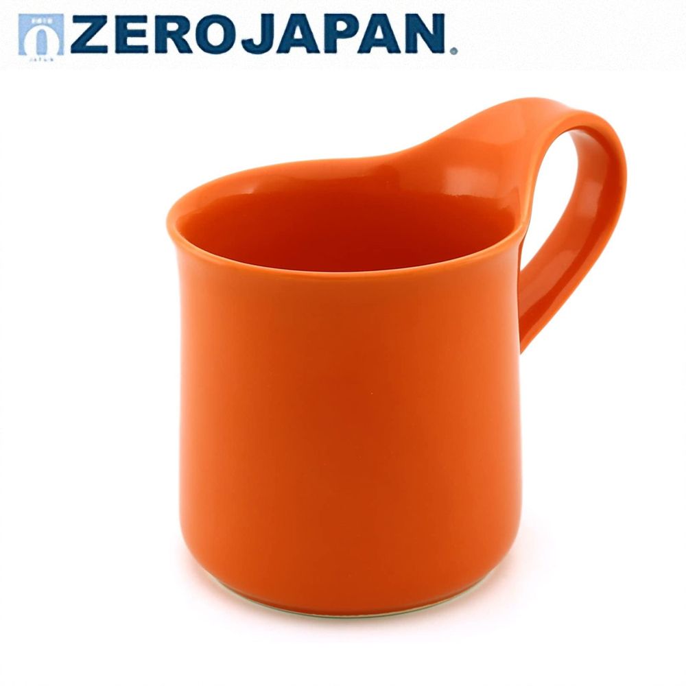 ZERO JAPAN 造型馬克杯咖啡漏斗盤組(柑橘色) 