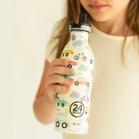 義大利 24Bottles 輕量吸嘴冷水瓶 500ml / 童趣系列