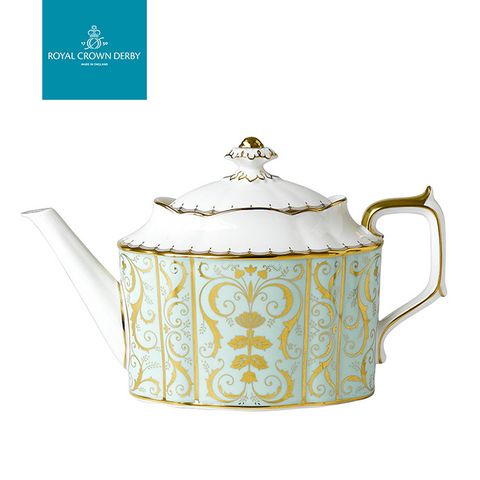 英國Royal Crown Derby-達利莊園系列-1650ml骨瓷花茶壺