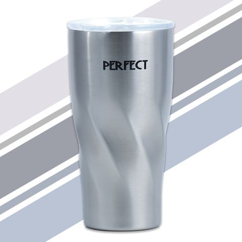 【一品川流】PLUS PERFECT 晶鑽316不鏽鋼陶瓷冰霸杯-600ml-2入