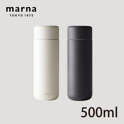 【MARNA】日本品牌陶瓷塗層保溫保冷杯-500ml