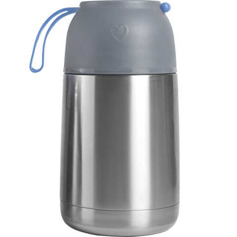 《IBILI》保溫悶燒罐(灰藍620ml) | 保鮮盒 午餐盒 飯盒