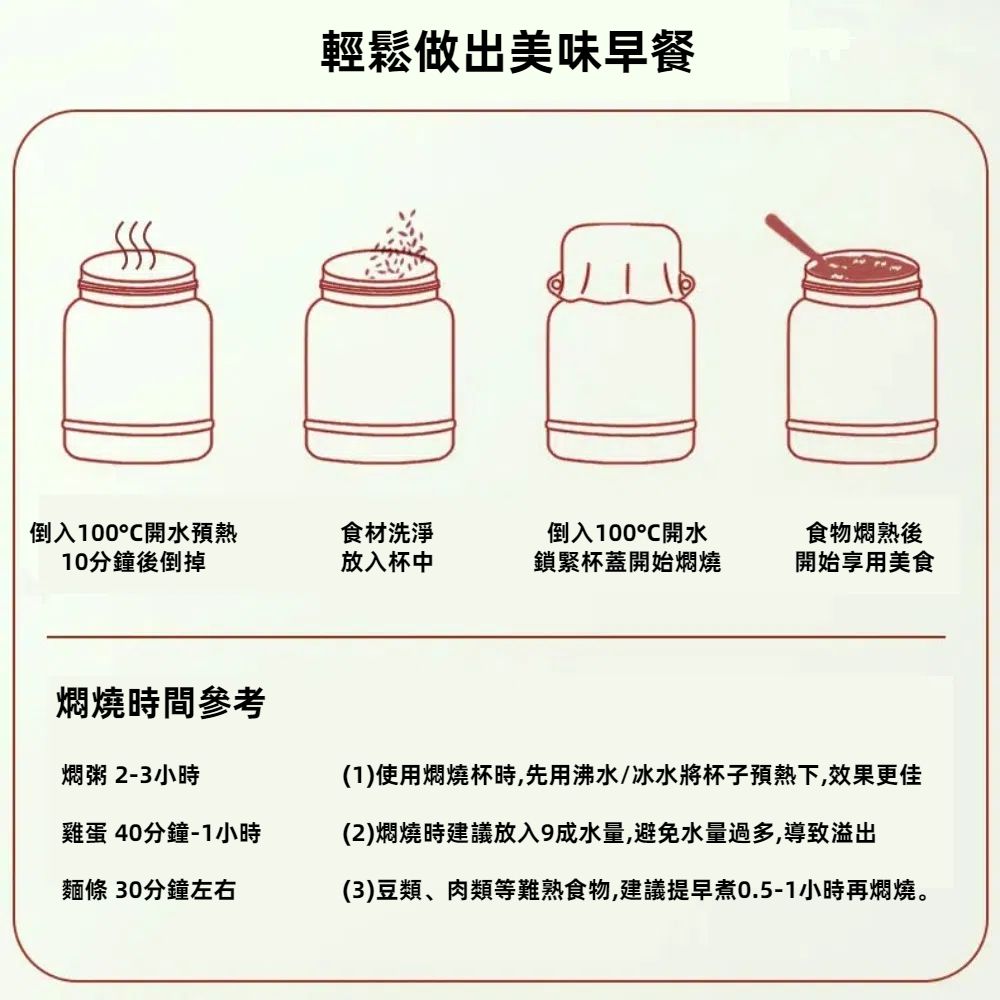 A&R 吾家有貓316不鏽鋼燜燒不悶燒杯 680ML 四色任選(附304折疊湯匙 保冰 保溫 燜燒罐 環保)