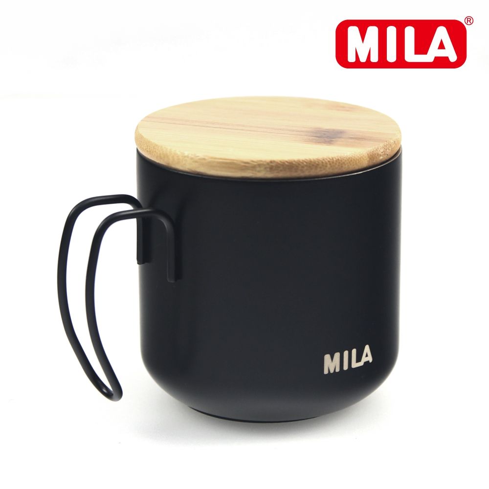 MILA 竹蓋刻度露營杯 360ml