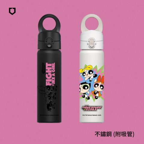 RHINOSHIELD 犀牛盾 AquaStand磁吸水壺-不鏽鋼保溫瓶 700ml(附吸管)MagSafe兼容支架運動水壺-飛天小女警系列